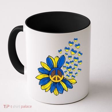 Autism Awareness Peace Sunflower Coffee Mug