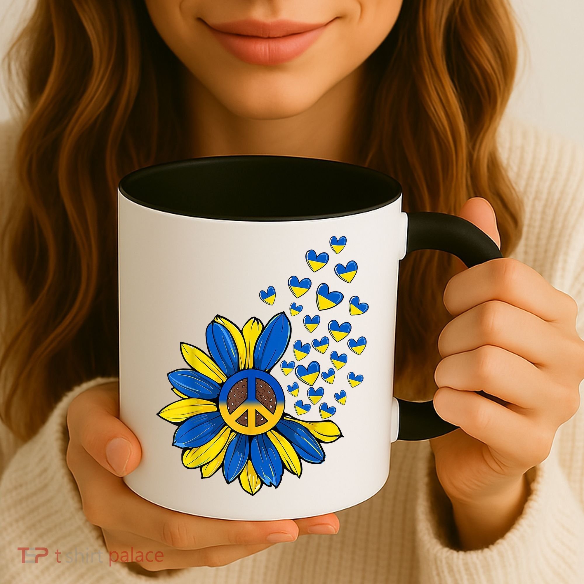 Autism Awareness Peace Sunflower Coffee Mug