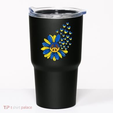 Autism Awareness Peace Sunflower Tumbler