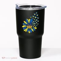 Autism Awareness Peace Sunflower Tumbler thumb 0