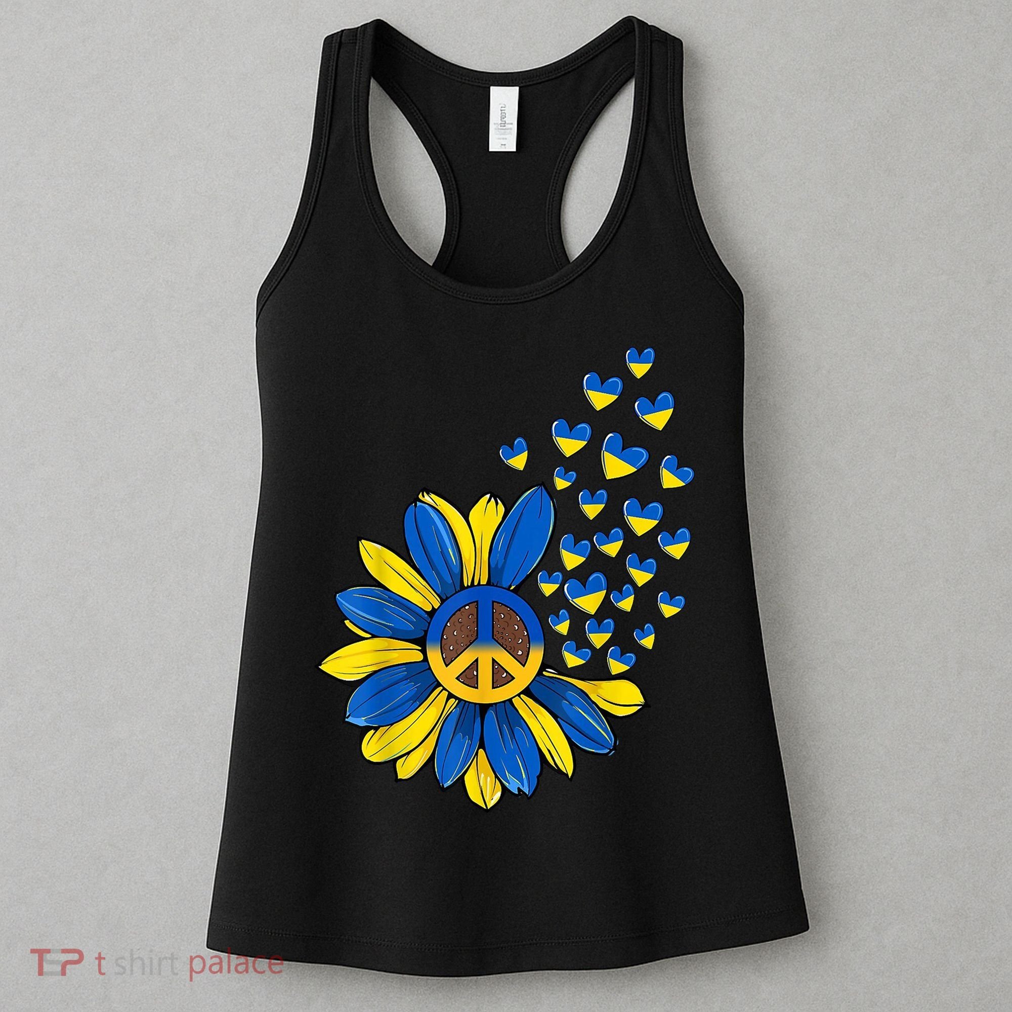 Autism Awareness Peace Sunflower Women's Tank Top