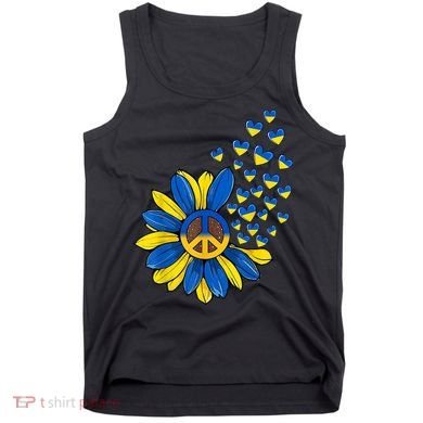 Autism Awareness Peace Sunflower Tank Top