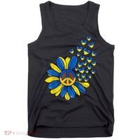 Autism Awareness Peace Sunflower Tank Top thumb 0