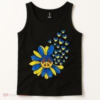 Autism Awareness Peace Sunflower Tank Top thumb 2
