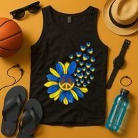 Autism Awareness Peace Sunflower Tank Top thumb 4