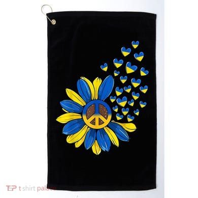Autism Awareness Peace Sunflower Golf Towel
