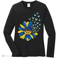 Autism Awareness Peace Sunflower Women's Long Sleeve Shirt thumb 0