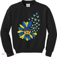 Autism Awareness Peace Sunflower Kids Sweatshirt thumb 0