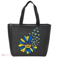 Autism Awareness Peace Sunflower Tote Bag thumb 0