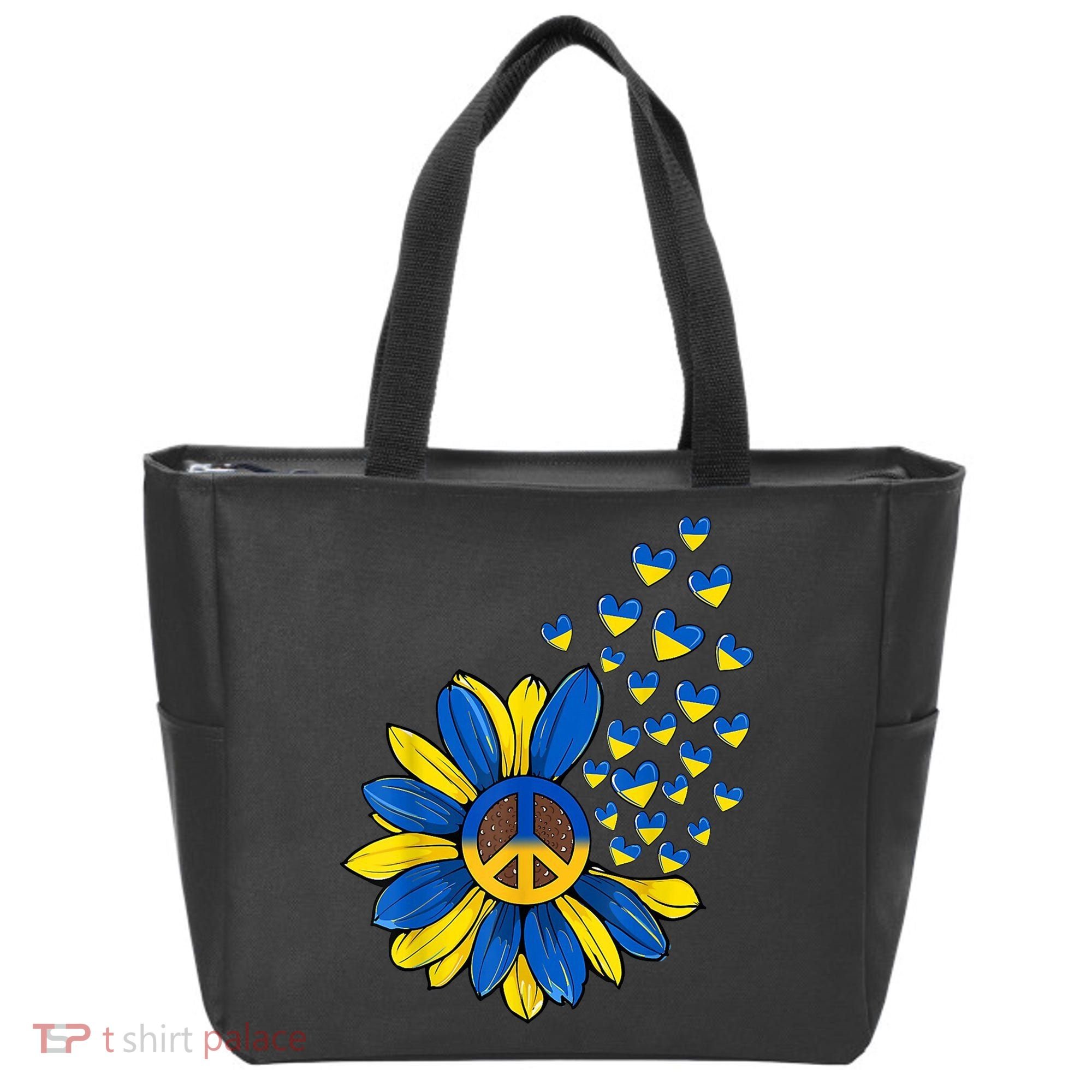 Autism Awareness Peace Sunflower Tote Bag