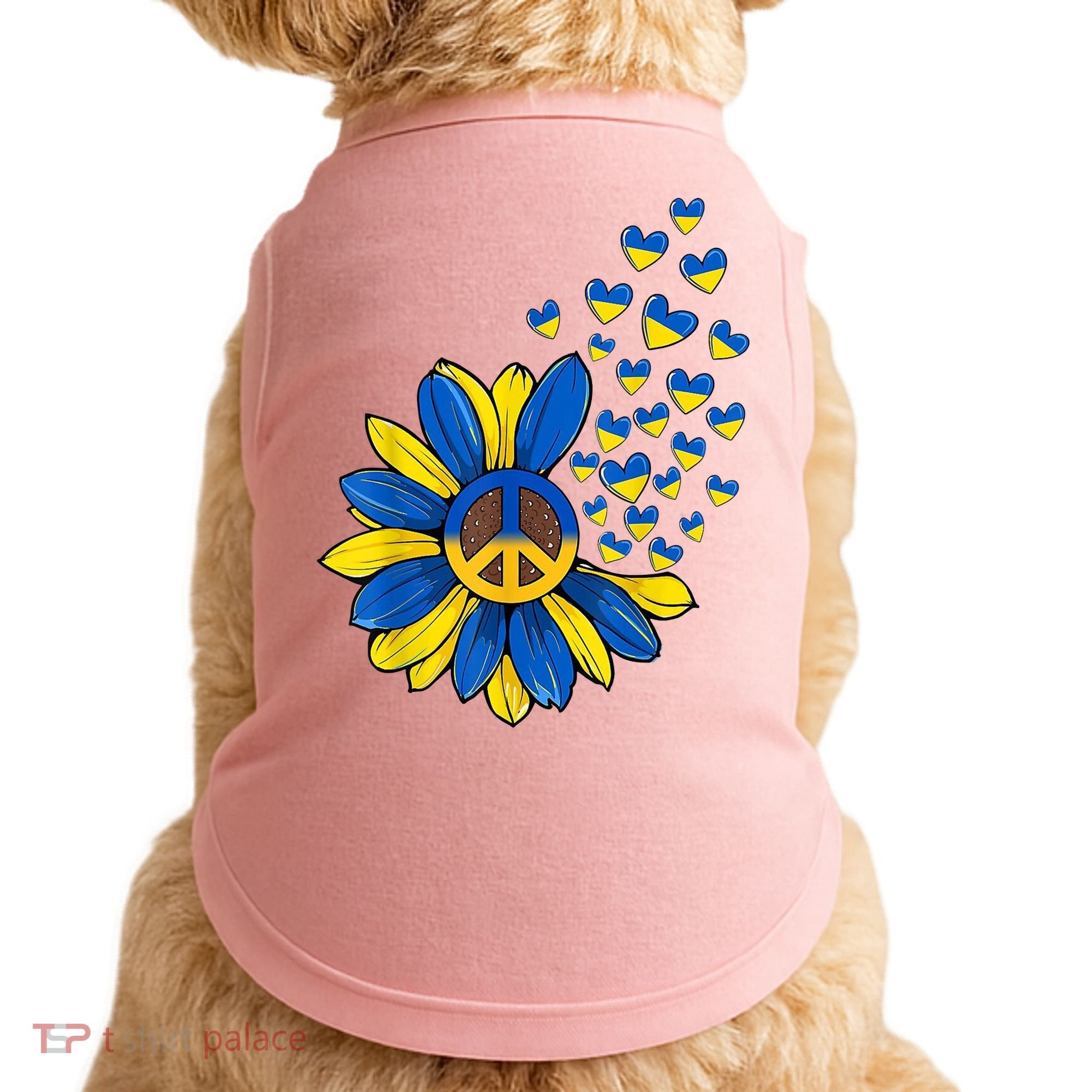 Autism Awareness Peace Sunflower Doggie Tank