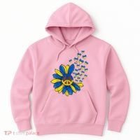 Autism Awareness Peace Sunflower Hoodie thumb 0
