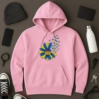 Autism Awareness Peace Sunflower Hoodie thumb 3