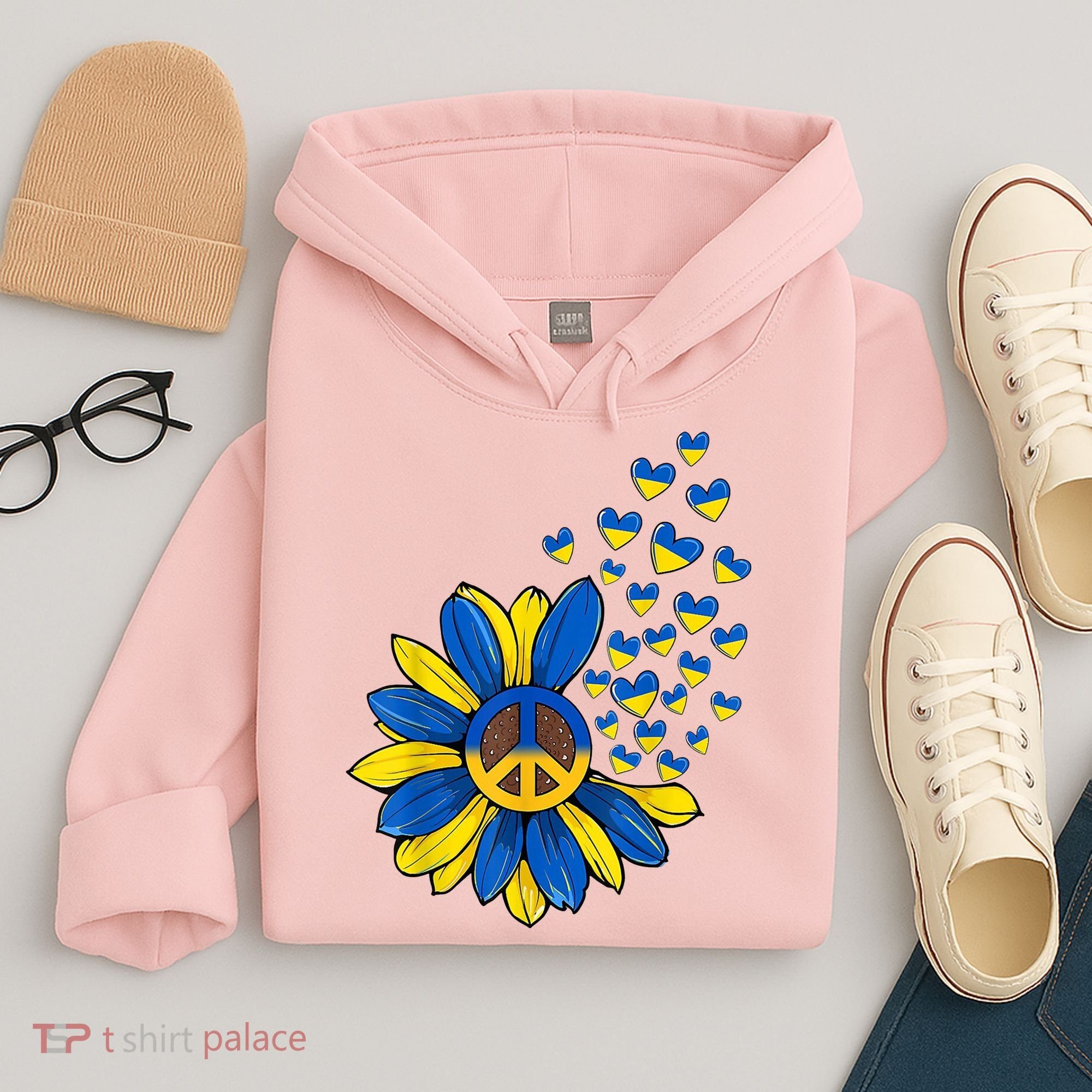 Autism Awareness Peace Sunflower Hoodie