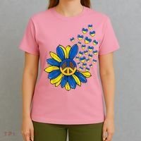 Autism Awareness Peace Sunflower T-Shirt thumb 4