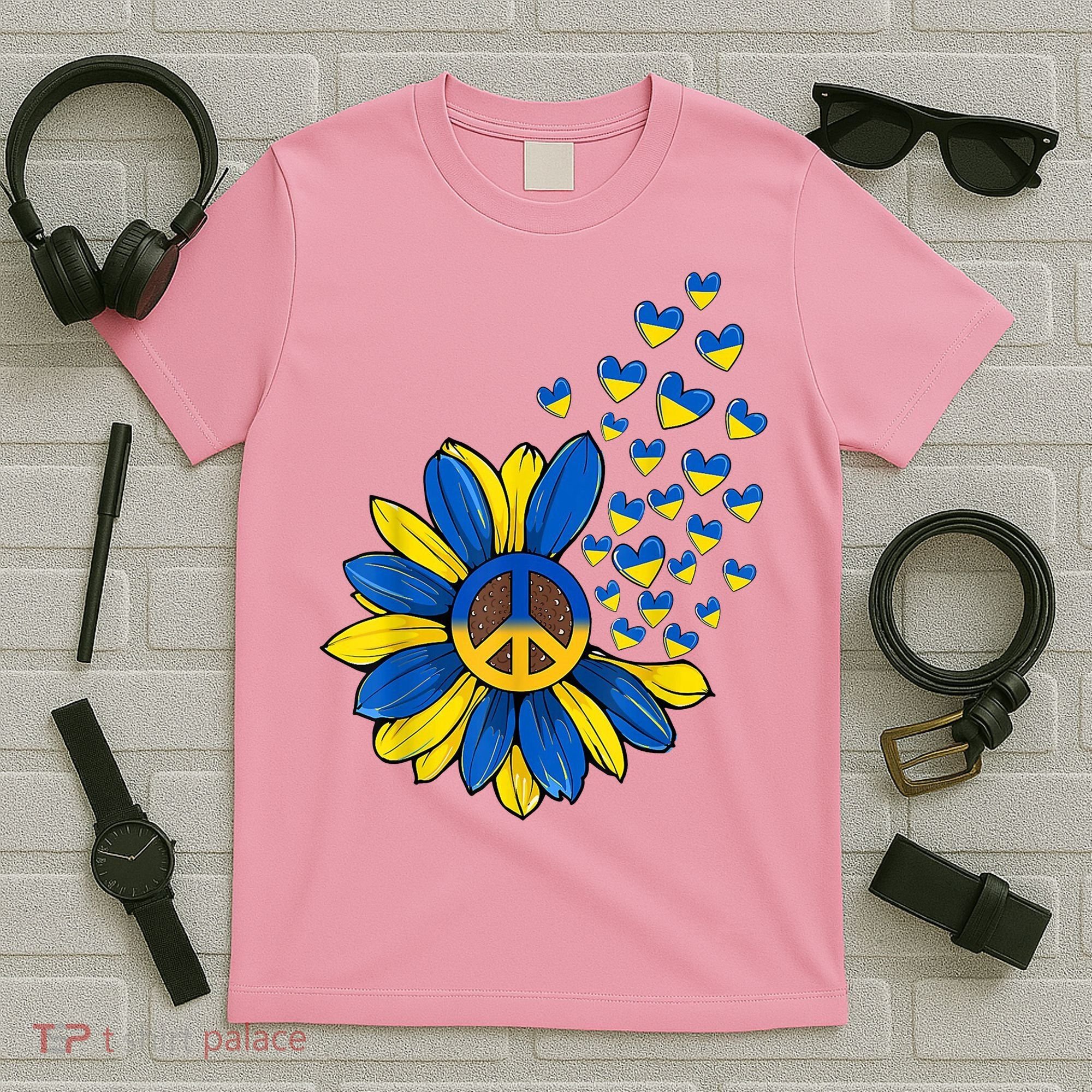 Autism Awareness Peace Sunflower T-Shirt