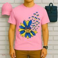 Autism Awareness Peace Sunflower T-Shirt thumb 6