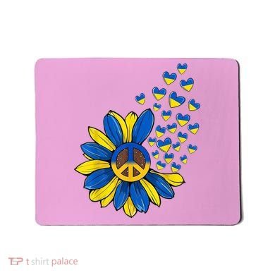 Autism Awareness Peace Sunflower Mousepad