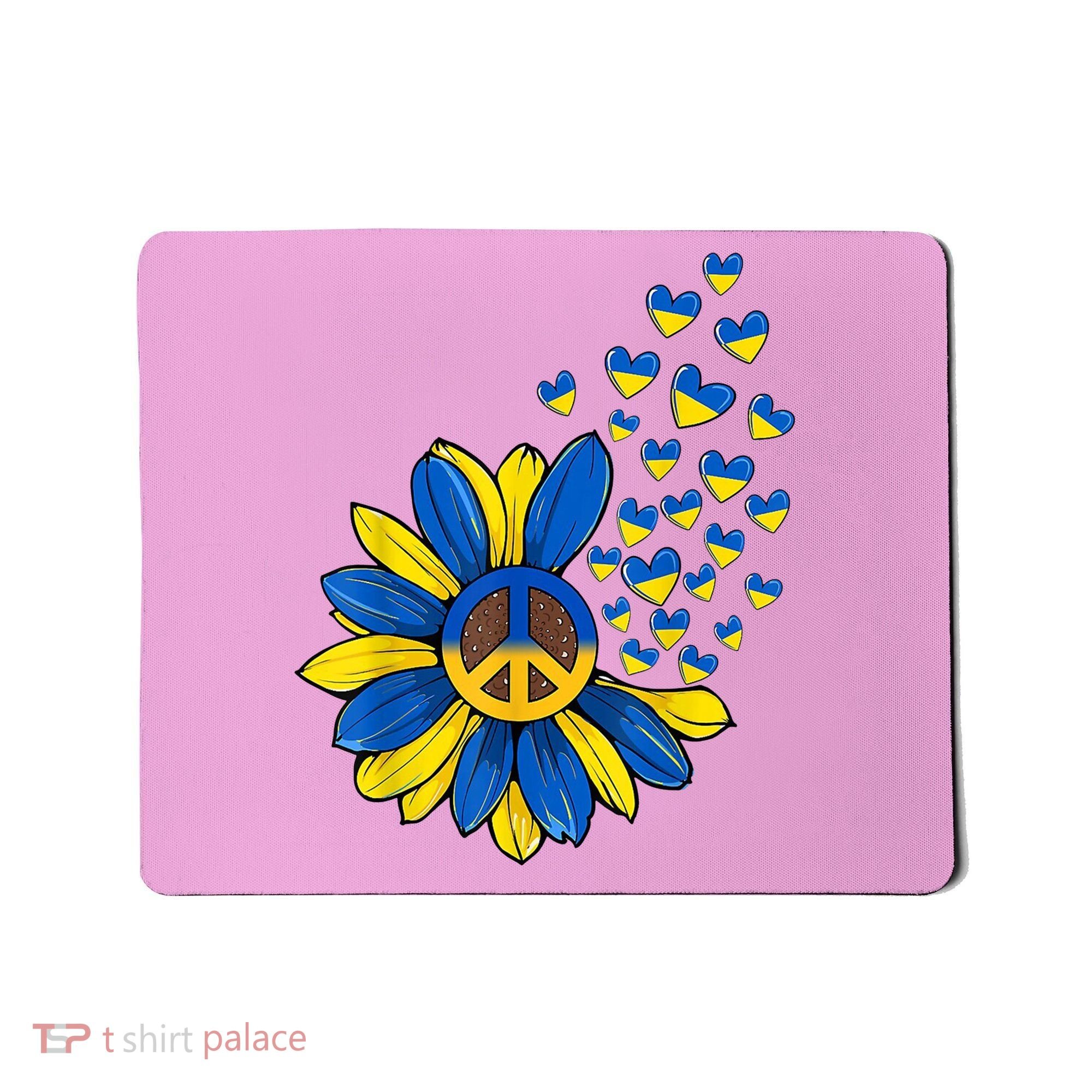 Autism Awareness Peace Sunflower Mousepad