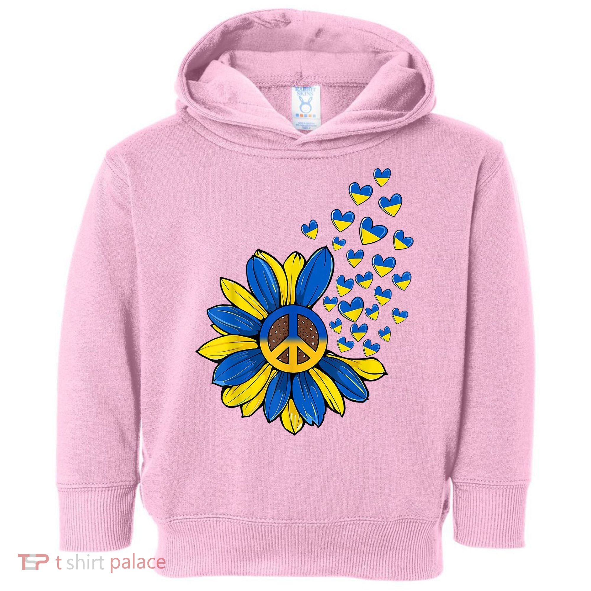 Autism Awareness Peace Sunflower Toddler Hoodie