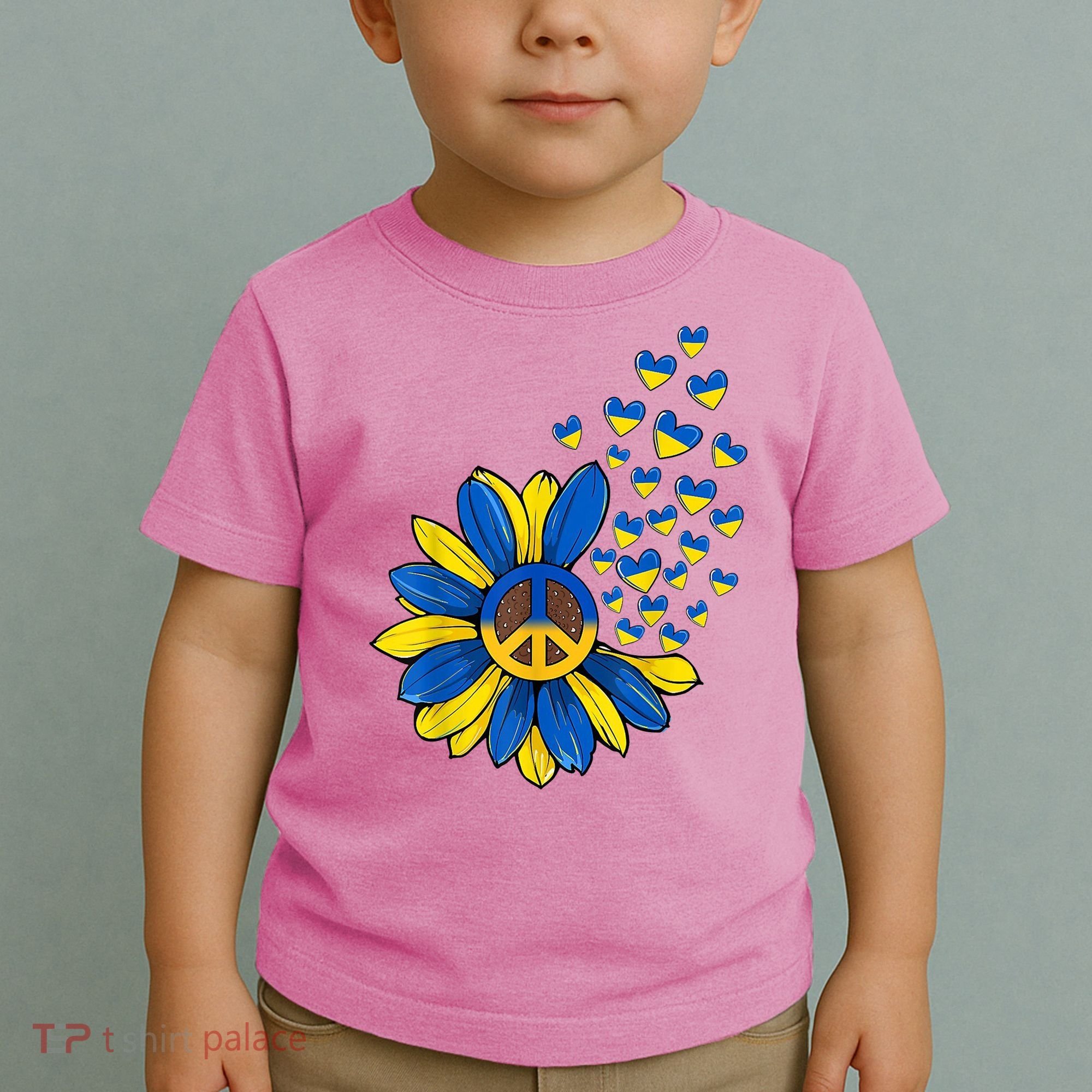 Autism Awareness Peace Sunflower Toddler T-Shirt