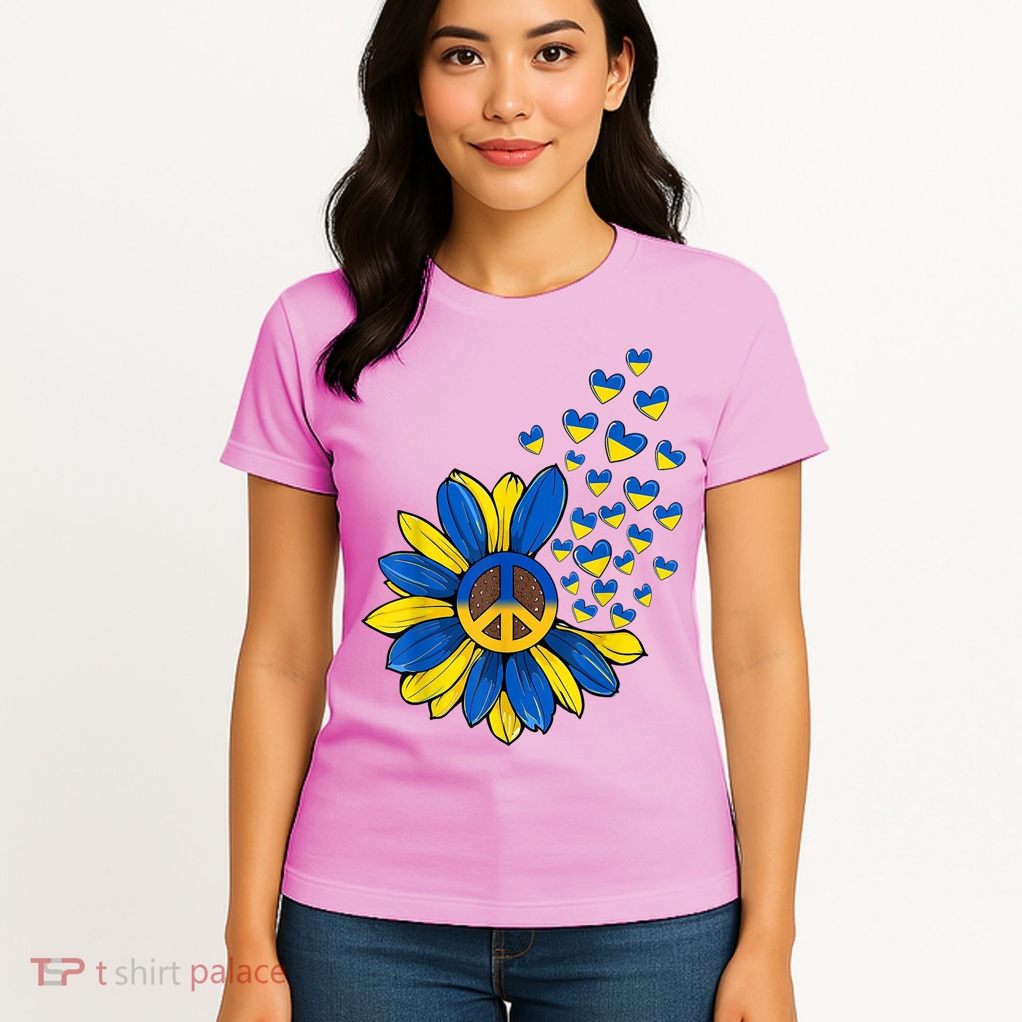 Autism Awareness Peace Sunflower Women's T-Shirt