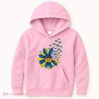 Autism Awareness Peace Sunflower Kids Hoodie thumb 0