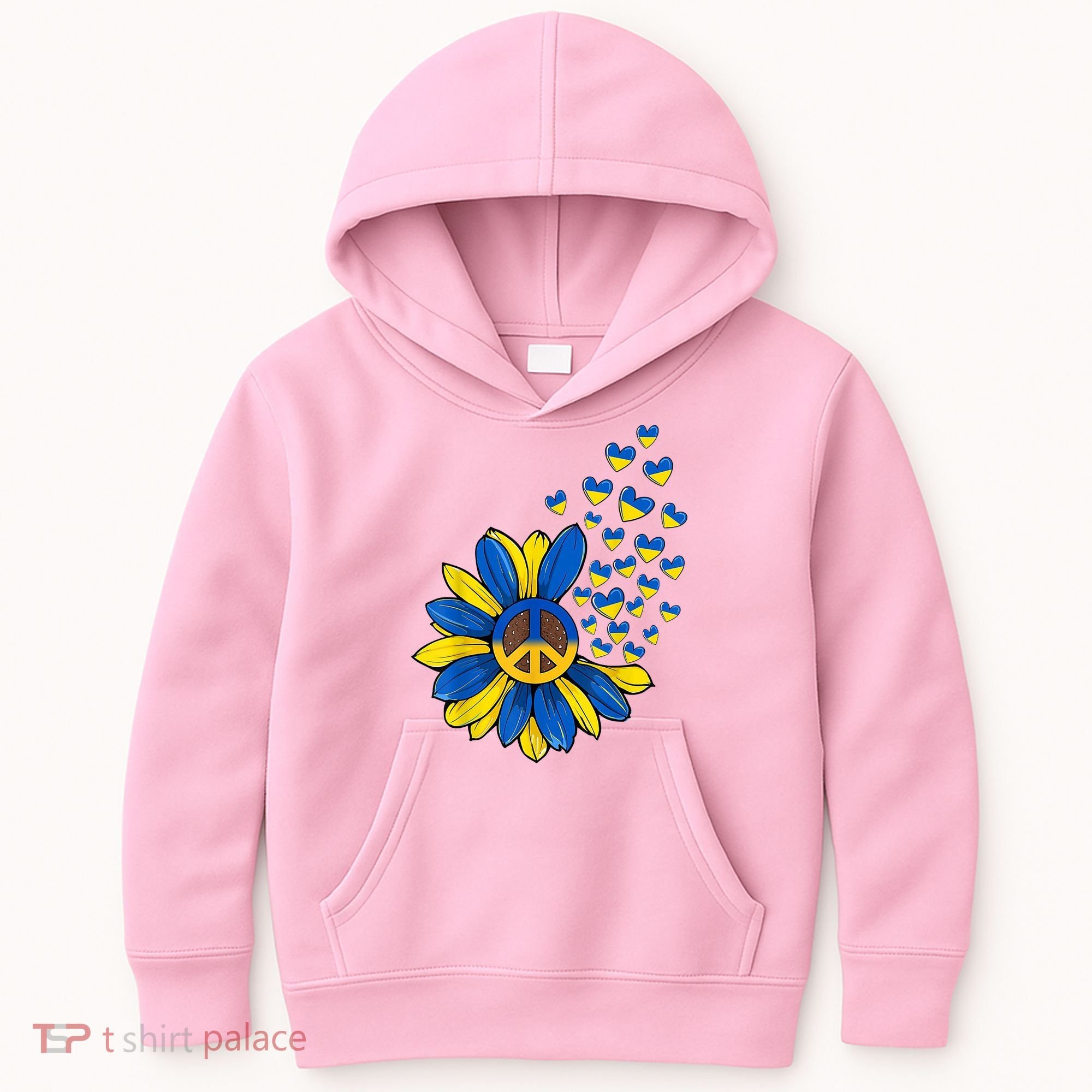 Autism Awareness Peace Sunflower Kids Hoodie