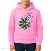 Autism Awareness Peace Sunflower Kids Hoodie thumb 4
