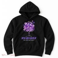 Alzheimers Awareness Purple Butterfly Hoodie thumb 0