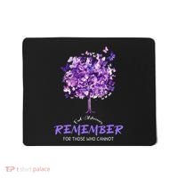Alzheimers Awareness Purple Butterfly Mousepad thumb 0