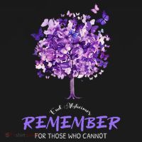 Alzheimers Awareness Purple Butterfly Ornament thumb 1