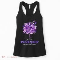 Alzheimers Awareness Purple Butterfly Women's Tank Top thumb 0