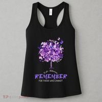 Alzheimers Awareness Purple Butterfly Women's Tank Top thumb 3