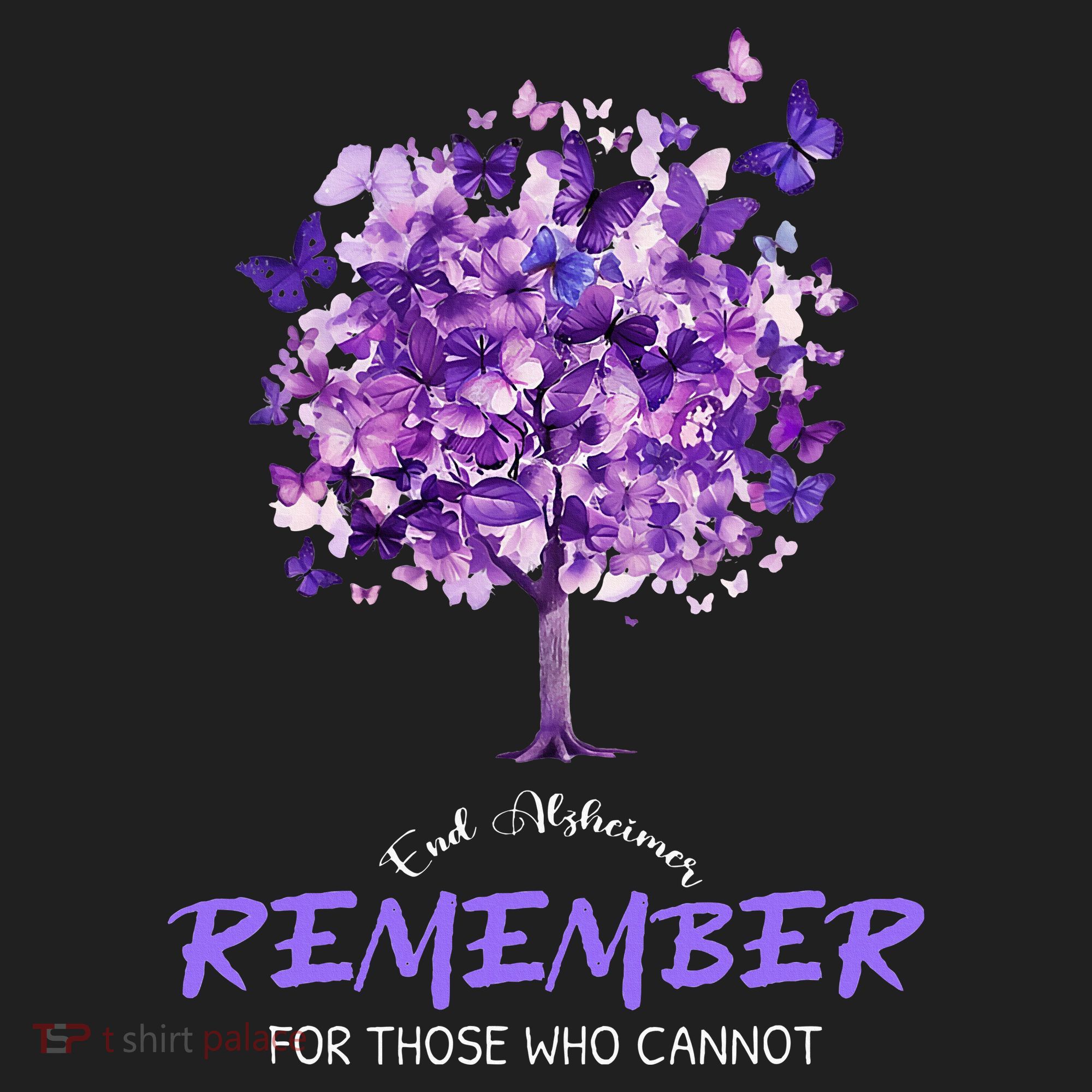 Alzheimers Awareness Purple Butterfly Hat
