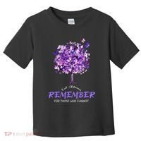 Alzheimers Awareness Purple Butterfly Toddler T-Shirt thumb 0