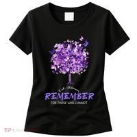 Alzheimers Awareness Purple Butterfly Women's T-Shirt thumb 0