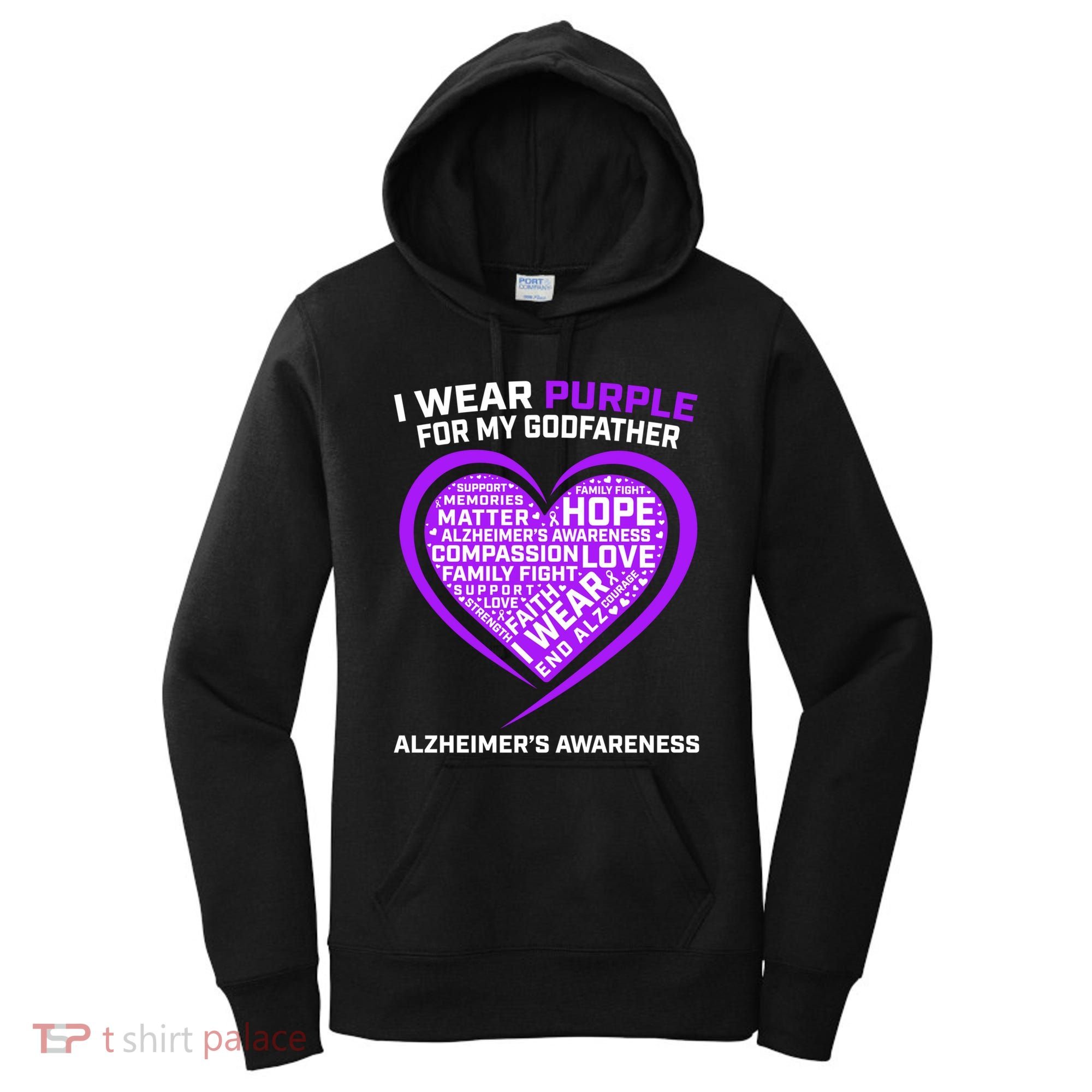 Alzheimers Awareness Products Memories Matter Godfather Gift Women's Hoodie