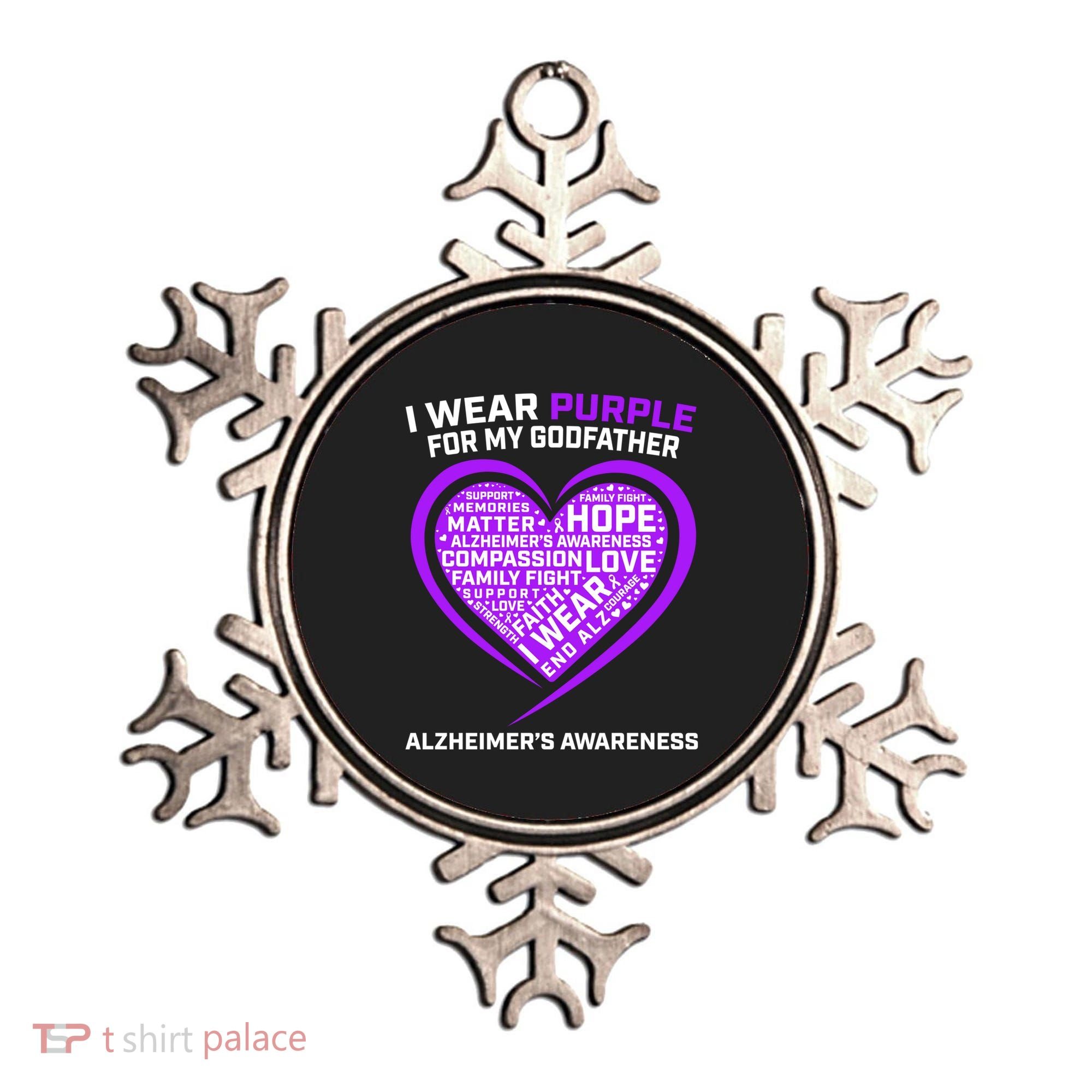 Alzheimers Awareness Products Memories Matter Godfather Gift Ornament