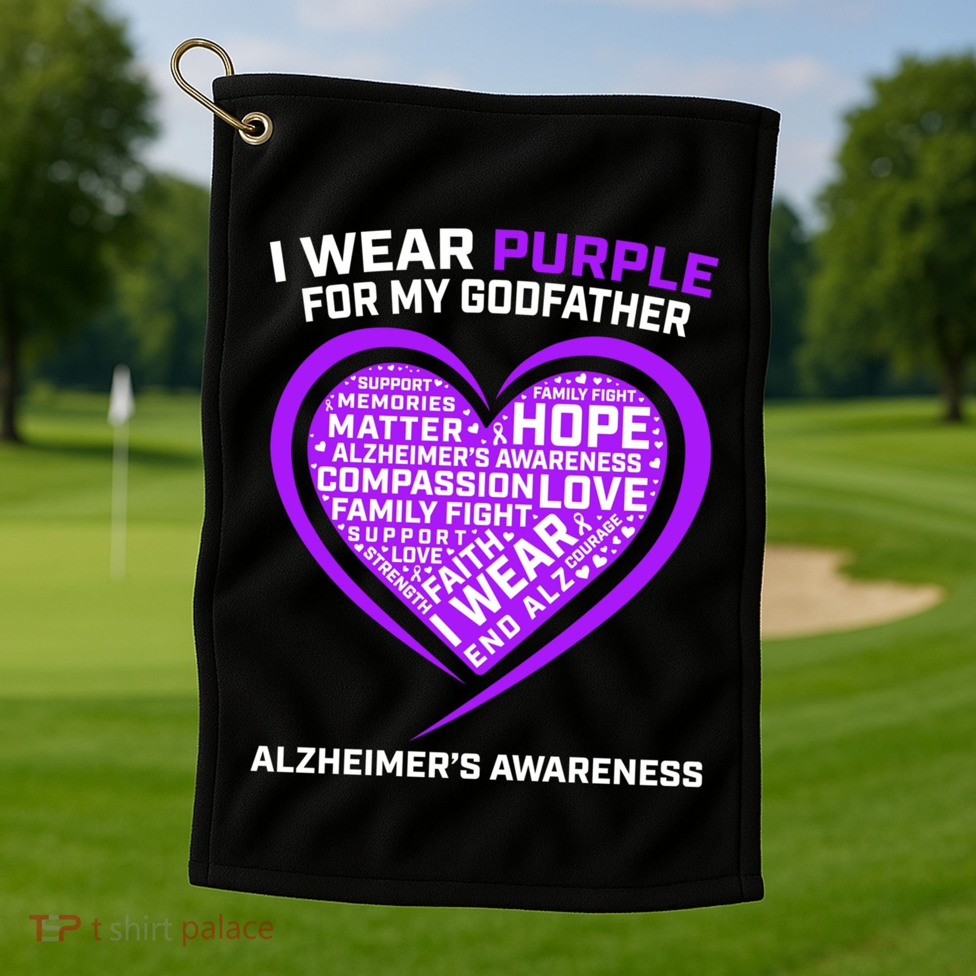 Alzheimers Awareness Products Memories Matter Godfather Gift Golf Towel