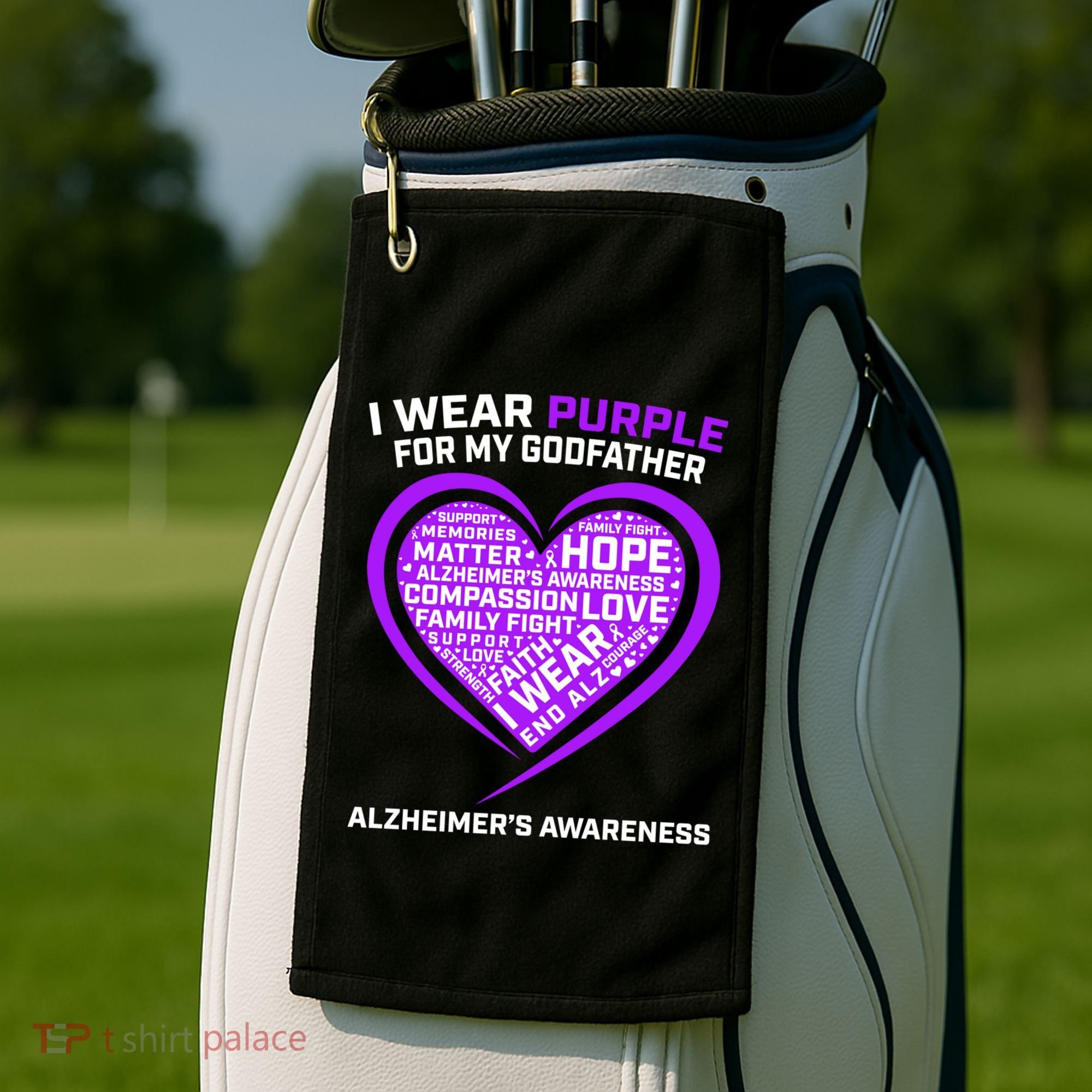 Alzheimers Awareness Products Memories Matter Godfather Gift Golf Towel