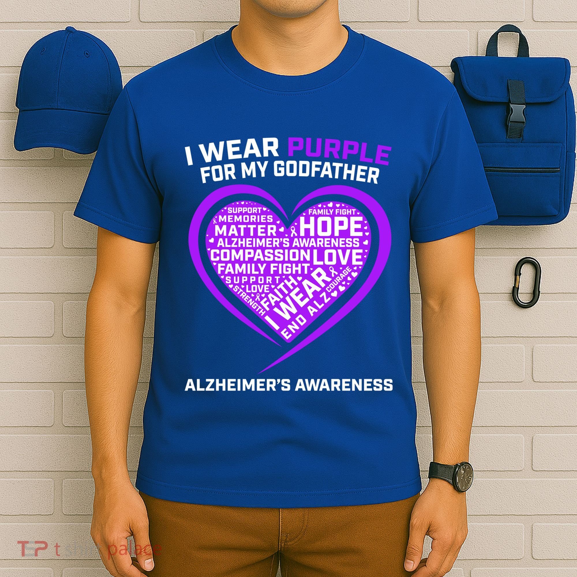 Alzheimers Awareness Products Memories Matter Godfather Gift T-Shirt