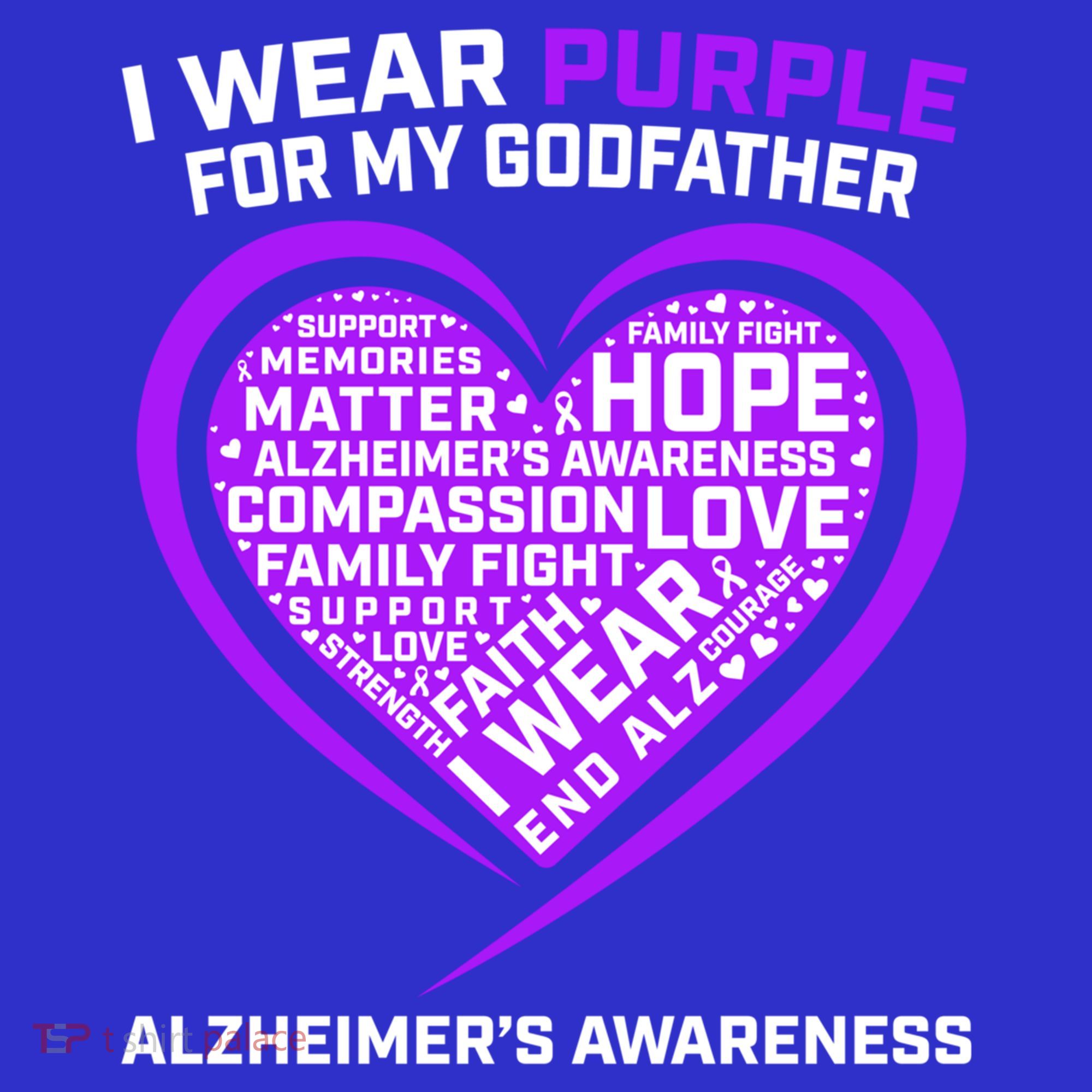 Alzheimers Awareness Products Memories Matter Godfather Gift Toddler Hoodie
