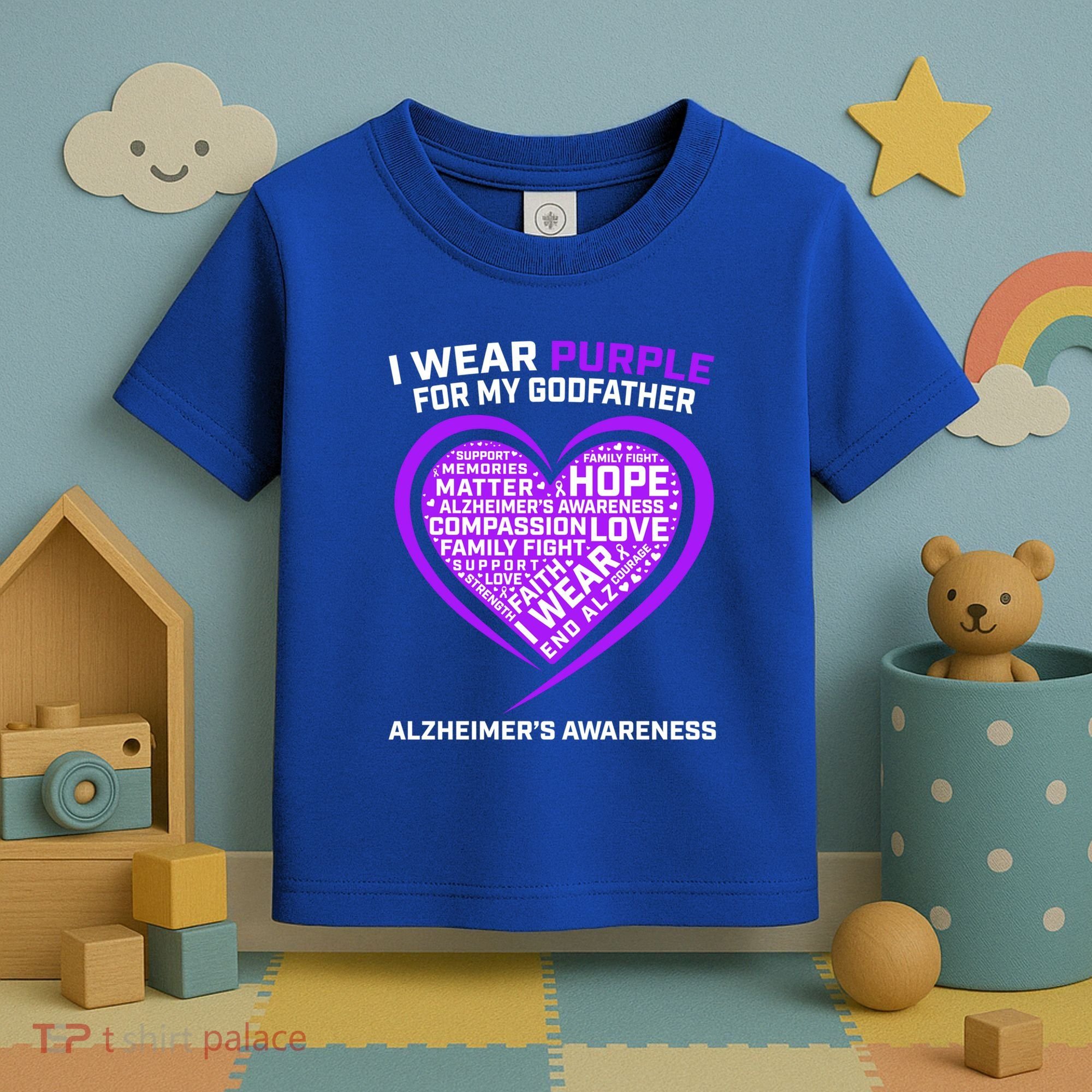 Alzheimers Awareness Products Memories Matter Godfather Gift Toddler T-Shirt