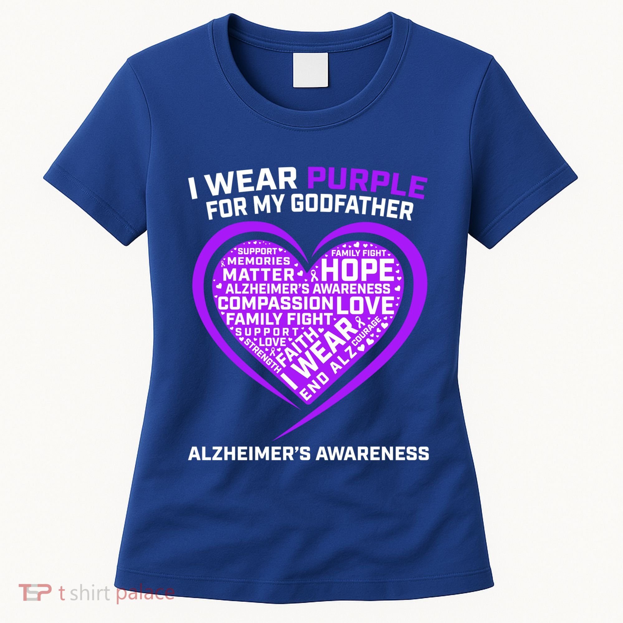 Alzheimers Awareness Products Memories Matter Godfather Gift Women's T-Shirt