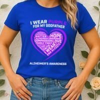Alzheimers Awareness Products Memories Matter Godfather Gift Women's T-Shirt thumb 2