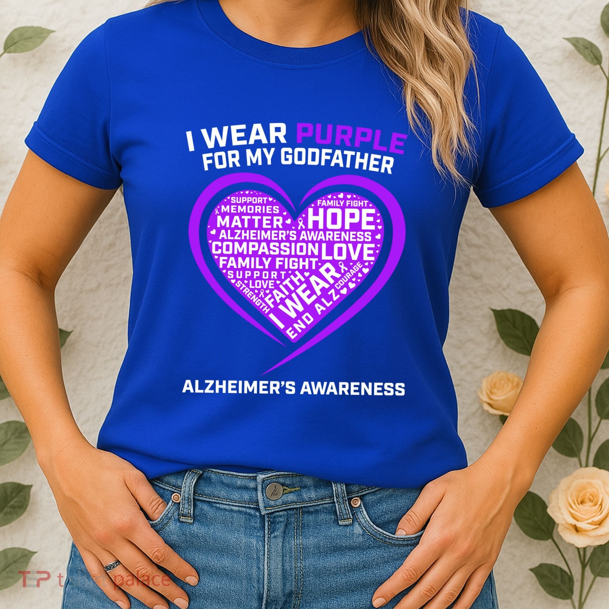 Alzheimers Awareness Products Memories Matter Godfather Gift Women's T-Shirt