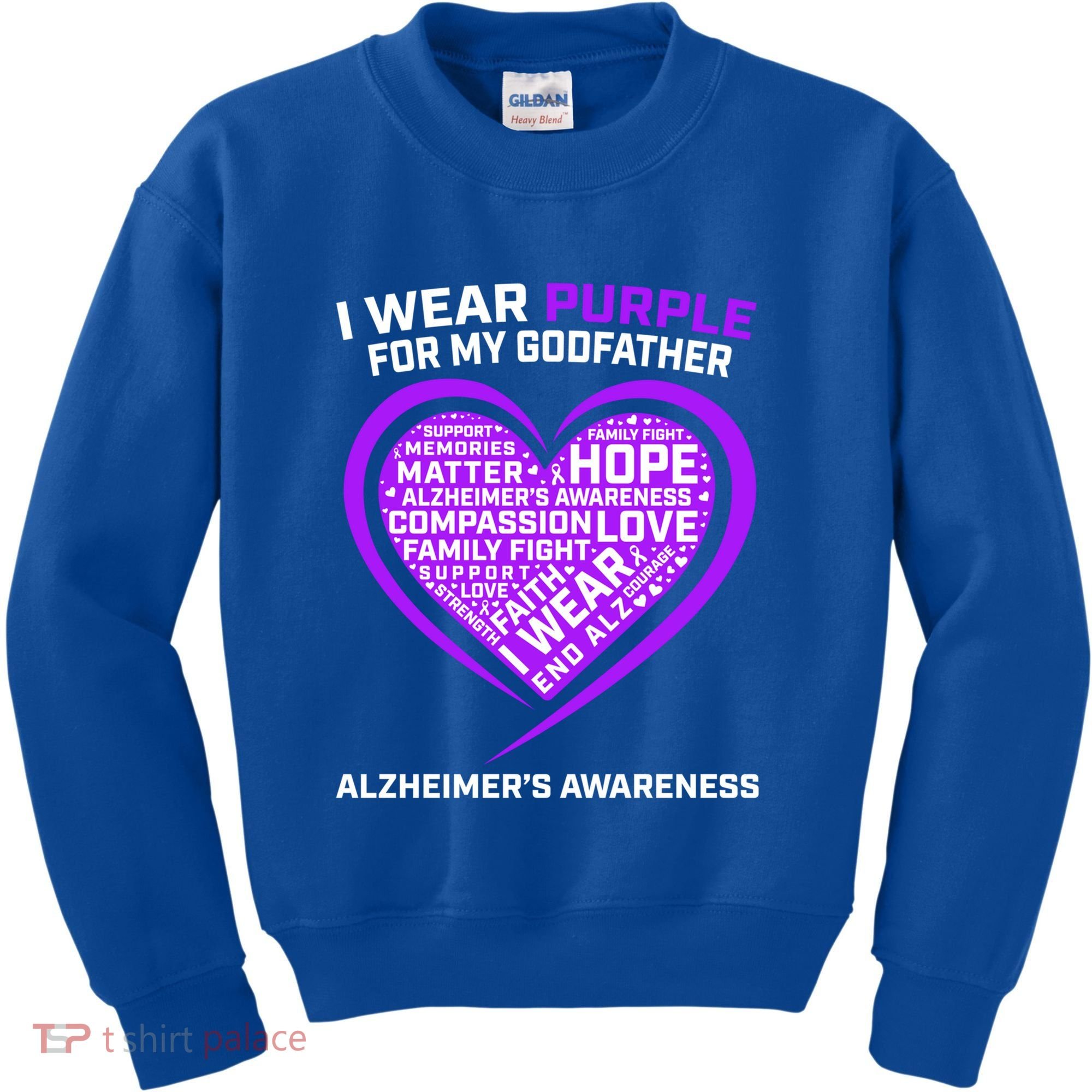 Alzheimers Awareness Products Memories Matter Godfather Gift Kids Sweatshirt