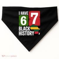 African American Pride I Have 67 Black History USA-Made Doggie Bandana thumb 0