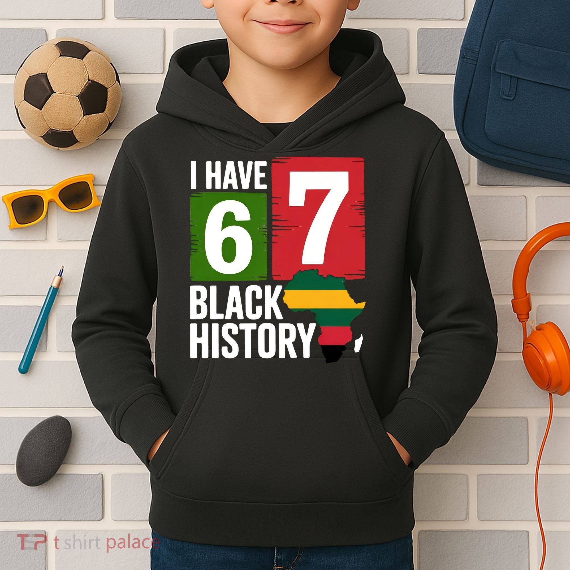 African American Pride I Have 67 Black History Kids Hoodie